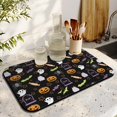 thumbnail image 3 of Get into the Halloween Spirit Diatom Ooze Dish Drying Mat Skull, Pumpkin, Bat & Ghost 19.5x12in Absorbent and Protective Accessory, 3 of 7