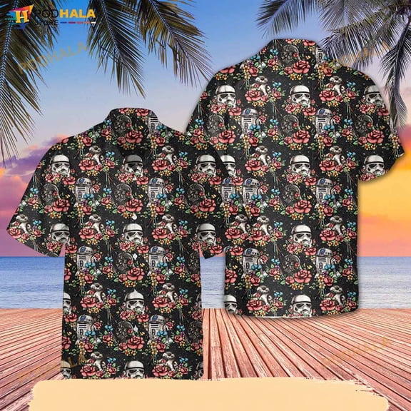 Hawaii Star War Pattern Shirt, Hawaiian Button Up Shirt