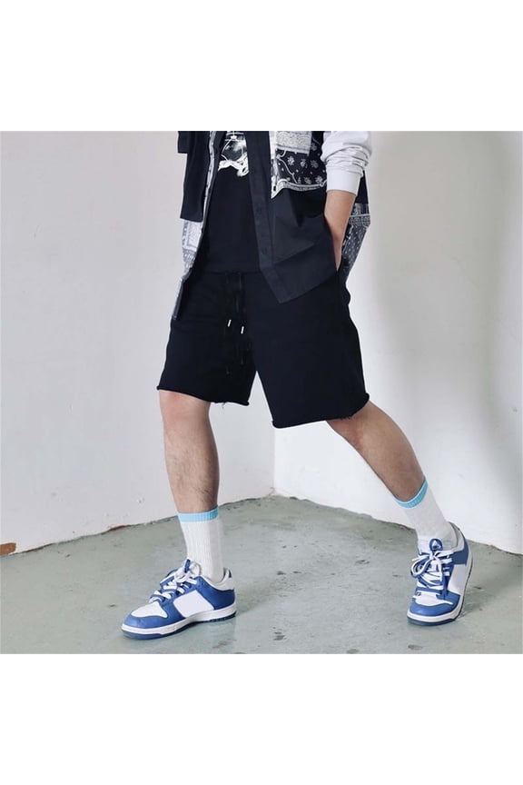 Men's Casual Shorts Wicking Athletic Gym Wear Breathable Lightweight Sportswear for Running Training, M, Black