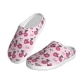 thumbnail image 2 of Wukai Bike with Donut Wheels Print Women's Indoor Bedroom Slipper Slip On Shoes, Unisex House Shoes with Anti-Skid Sole for Men, Gift for Women Men-39/40, 2 of 7
