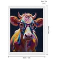 thumbnail image 2 of Diamond Art Kits for Adults, Colorful Cow With Glasses 5D Diamond Painting Kits for Adults Beginners, DIY Full Drill Diamond Painting, Gem Art and Crafts 12x16, 2 of 7