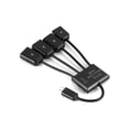 thumbnail image 2 of Micro Usb Otg Hub Adaptador Multifunción Cable Conector Macho A Hembra Dual Usb 2.0 Carga De Energía Micro Usb 5Pin Para Teléfono Android 3 En 1 seitruly EL013209-01, 2 of 5