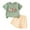 Green, variant on Jamsmile Toddler Boys Outfit Sets Short Sleeve Cartoon Print T Shirts Pullovers Tops Plaid Shorts Vacation Outfits Little Boys Beach Clothes