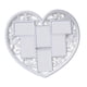 thumbnail image 2 of Marco de imagen de collage de decoración de pared en forma de corazón / Seis pantallas de 4x6 Decoración colgante de pared Ornamento Marco de foto Zulema Marco de la foto, 2 of 8
