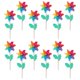 thumbnail image 2 of 12Pcs Colorful Pinwheel Toy Garden Wind Spinners Outdoor Decoration for Kids, 2 of 4