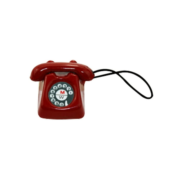Education,Dolls1/12 Miniature Scene Model Dollhouse Accessories Mini Telephone Phone Kid Toy