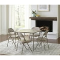 thumbnail image 5 of Cosco Steel Folding & Stacking Chairs Antique Linen (Set of 4), 5 of 7