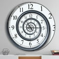 thumbnail image 3 of Designart 'Time Spiral Analog Wall ' Modern wall clock, 3 of 4