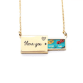thumbnail image 1 of Guitar Violin Piano Combination Pattern Letter Envelope Necklace Pendant Jewelry, 1 of 3
