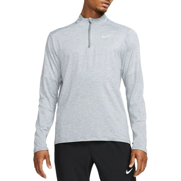 Nike Men's Dri-FIT Element 1/2 Zip Long Sleeve Running Shirt (Smoke Grey/Grey Fog, XXXL)
