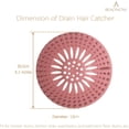 thumbnail image 2 of Drain Hair Catcher Shower Drain Cover Silicon Shower Drain Hair Trap Universal Hair Stopper for Shower Drain Bathroom Bathtub Kitchen Tub (Mix Colors, 4 Pack), 2 of 5