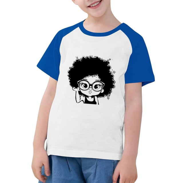 RXIRUCGD 2025 Vêtements d'Été pour Enfants Tout-Petits Garçons Filles Mode Mignon Col Rond Imprimé Manches Courtes Haut