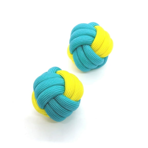 Puppy Dog Rope Knot Ball Toy - 2 Pak Yellow