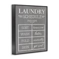 thumbnail image 2 of Stupell Industries Eclectic Relaxed Laundry Schedule Grey Black Framed Giclee Art, 11 x 14, by Lil' Rue, 2 of 7