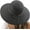Black, variant on Beach Hats for Women Big Straw Wide Brim Summer Hat Floppy Foldable Roll up Cap Sun Hat UPF 50+