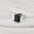 thumbnail image 4 of Natural Smoky Quartz Ring, Rough Quartz Gemstone Ring, Heart Adjustable Ring, 925 Sterling Silver, Womens Ring, Christmas, Thanksgiving, Handmade, Statement Jewelry, Rough Gemstone Jewelry, 4 of 5
