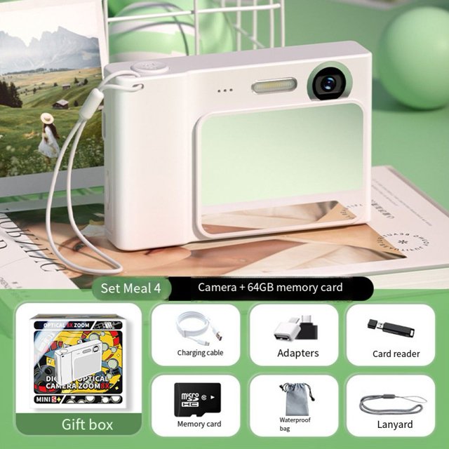 Cámara digital compacta 4K de 48 MP para estudiantes: ¡perfecta para viajes y selfies!