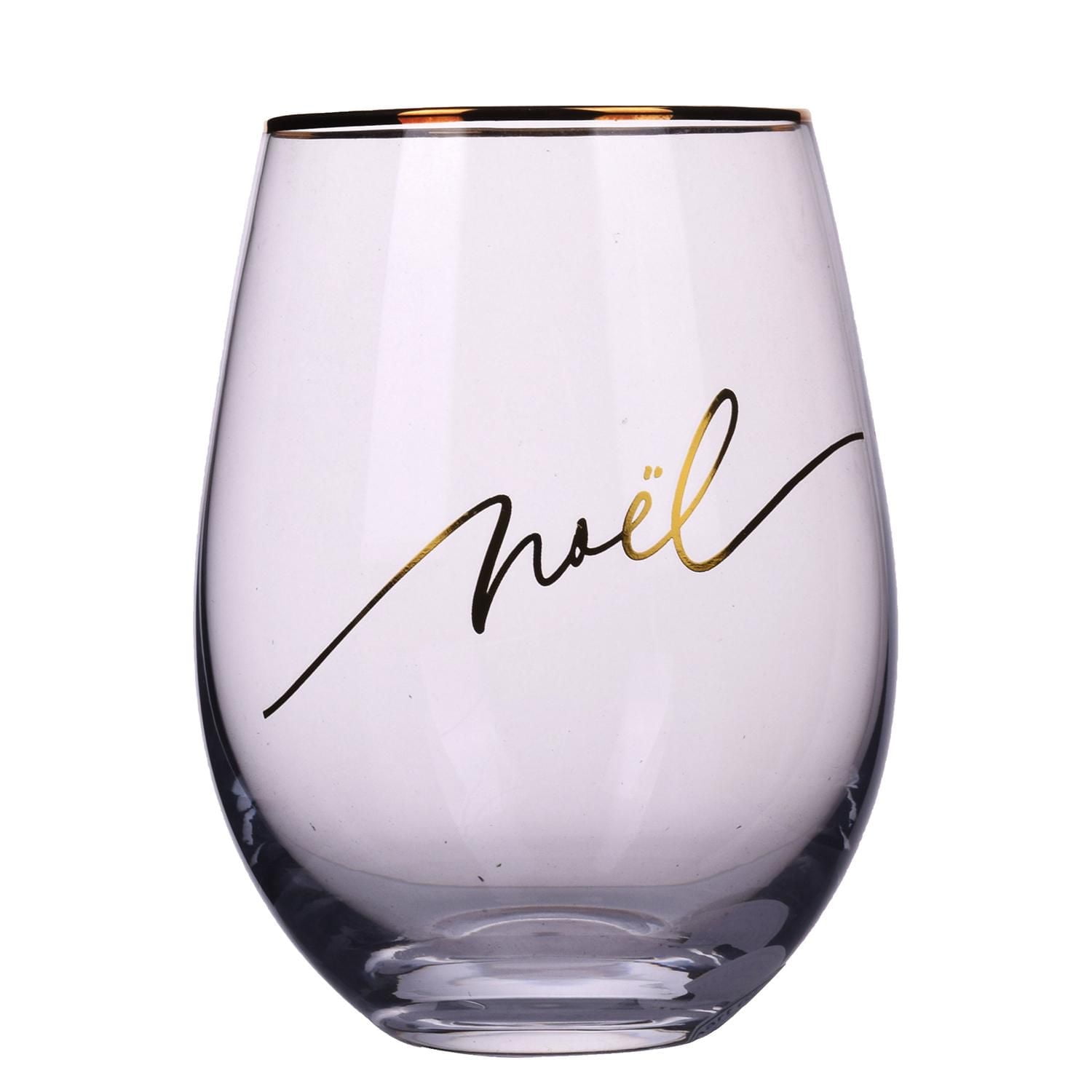 Brillant design verre à vin clair sans tige/verre à vin sans tige polyvalent