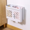 thumbnail image 4 of Cesto de Ropa Sucia Plegable Portátil, Contenedor Montado en La Pared, Uso en Apartamentos, Hoteles, Ahorro de Espacio, Duradero, No Requiere Perforac SM SunniMix Cestas de almacenamiento, 4 of 8