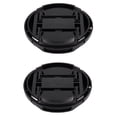 thumbnail image 2 of 2 Pcs Black Center Pinch Design Front Lens Cap Cover 62mm & 77 mm, 2 of 7