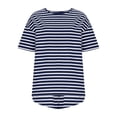 thumbnail image 4 of Vibrex Women's Pajamas Womens Striped Pajamas Sets Summer 2 Piece Matching Short Set Side Split Spring Sleepwear Outfits Pajamas Set Oversized 2 Piece Outfits, 4 of 9