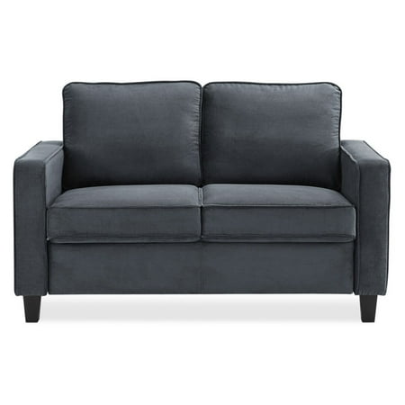 Lifestyle Solutions Silverton Microfiber Loveseat 53 Gray