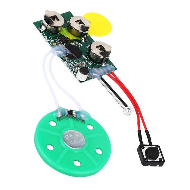 Módulo De Tarjeta De Felicitación Grabable DIY De 4 Minutos, Chip De Grabación De Sonido De Voz Con Sentido De Luz Reproducción única, Vídeo Y Alrededores