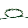 thumbnail image 2 of Our Lady of Guadalupe Woven Bracelet | Sturdy Green Cord | 10 Medal Beads | Adjustable, 2 of 2