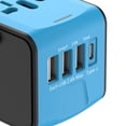 thumbnail image 2 of Cargador de pared todo en uno en todo el mundo Cargador de adaptador de corriente portátil para AU UK EU US, 2 of 3