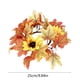 thumbnail image 3 of Corona de puerta de Halloween, guirnalda de hojas de arce, corona de otoño e invierno para Navidad, Acción de Gracias, adorno decorativo para el hogar, anillo de vela de plástico, 3 of 6
