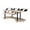 Brown, variant on Wooden Computer Desk with Keyboard Tray and Open Bottom Shelf, Brown