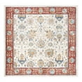 thumbnail image 2 of Pasargad Home Heritage 6' x 6' Square Power-Loomed Ivory/Rust Rug, For Indoor Space and all Age of Group, 2 of 7
