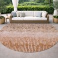 thumbnail image 3 of Addison Rugs Chantille Indoor/Outdoor Transitional Modern Orange Machine Washable Round Rug, 8' x 8', 3 of 8