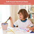 thumbnail image 4 of 2 Pcs Portable Collapsible Paint Brush Cleaner, Portable Silicone Wash Bucket Cleaning Brush Rack Agent Painting Mug Can be Used for Art, Outdoor, Beach and More!, 4 of 9