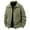 Army Green, variant on WTOBBY Men's Casual Multi-Pocket Corduroy Jacket, Zip Up Lapel Top, Vintage Style Workwear Outerwear for Daily Street Fashion,Army Green L