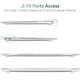 thumbnail image 4 of Dongke Compatible Con Macbook Air De 13 Pulgadas Funda 2021 2020 2019 2018 Versión M1 A2337 A2179 A1932 Funda Rígida Para Macbook Air De 13 Pulgadas Con Pantalla Retina Compatible Con Touch Id - Crist, 4 of 5
