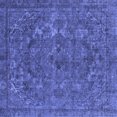 thumbnail image 1 of Ahgly Company Machine Washable Indoor Square Oriental Blue Industrial Area Rugs, 6' Square, 1 of 4