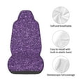 thumbnail image 4 of Rateoe Purple Glitter Print Car Seat Cover,Elastic Car Seat Protector,Washable Durable Automotive Seat Cover Car Interior Accessories, 4 of 5