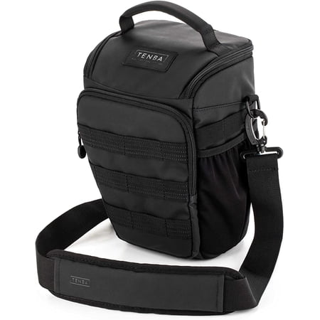 UPC: 0816779023467 | Tenba Axis v2 4L Top Loader Camera Bag for DSLR or Mirrorless camera with attached 24-70mm (or 70-200mm 2.8 when bag is expanded) – Black (637-750)