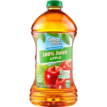 Great Value 100% Apple Juice, 96 Fl Oz Apple Juice Pictures Apple Juice Pictures Great Value 100% Apple Juice, 96 Fl Oz