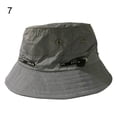 thumbnail image 2 of Cheers.US Unisex Men Women Solid Color Bucket Hat Outdoor Travel Fishing Casual Sun Cap Summer UV Protection, 2 of 7