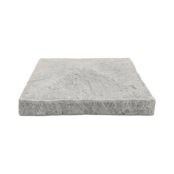 13.5 in. x 13.5 in. Arctic Smoke Faux Stone Peaked Pillar Cap Siding