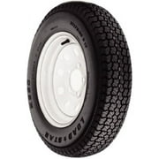 Loadstar 13 Bias Tire Wheel Assembly ST175/80D13 B/5-Hole Modular White w/Stri