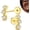 18K Gold Plated-3Pcs CZ, variant on Flat Back Earrings for Women Sterling Silver Post Stud Earrings Cartilage Tragus Helix Piercing Jewelry Earring for Multiple Piercing Dainty 18K Gold Plated Flatback Stud Earrings[b1678]