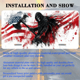 thumbnail image 3 of 1 Pcs 2D Flat License Plate Covers & Frames, Grim Reaper For Decorative Front, Waterproof For Decoration Aluminum License Plate Covers & Frames Cover For Men Women, 12" X 6", 3 of 7