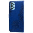 thumbnail image 6 of TECH CIRCLE Embossed Lace Flower Pattern Wallet Case for Samsung Galaxy A32 5G PU Leather Case with Card Slots Magnetic Button Kickstand Shockproof Protective Case for Samsung Galaxy A32 5G,Darkblue, 6 of 6