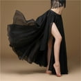 thumbnail image 4 of 720 Degree Chiffon Belly Dance Skirt 8 Colors BellyDance Skirt Women Dancing Split Multi Piece Skirt Slit Dance Skirts, 4 of 5