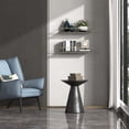 thumbnail image 4 of Estante flotante de pared con toallero dorado, 4 of 6