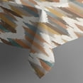 thumbnail image 3 of Colorful Geometric Chevron Pattern Rectangle Tablecloth 60"x84",Waterproof Polyester Rectangle Table Cloth, Wipeable Spillproof Polyester Tablecloth for Dining, Camping, Indoor and Outdoor, 3 of 5