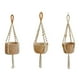 thumbnail image 4 of Billuyoard Decoración de pared de cordón de algodón, soporte moderno para plantas colgantes, cesta colgante, maceta, bolsillos de red Jardín y Patio uno, 4 of 6